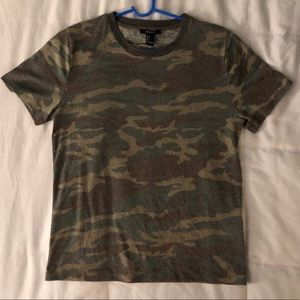 camo print t-shirt
